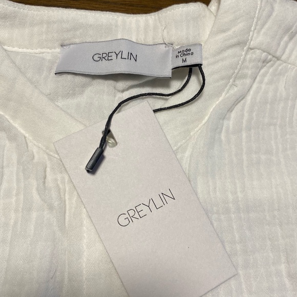 NWT Greylin Olana Cotton Gauze Blouse - Picture 5 of 5